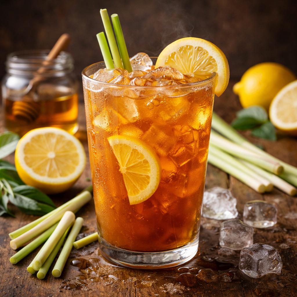 Iced Lemongrass Lemon Tea